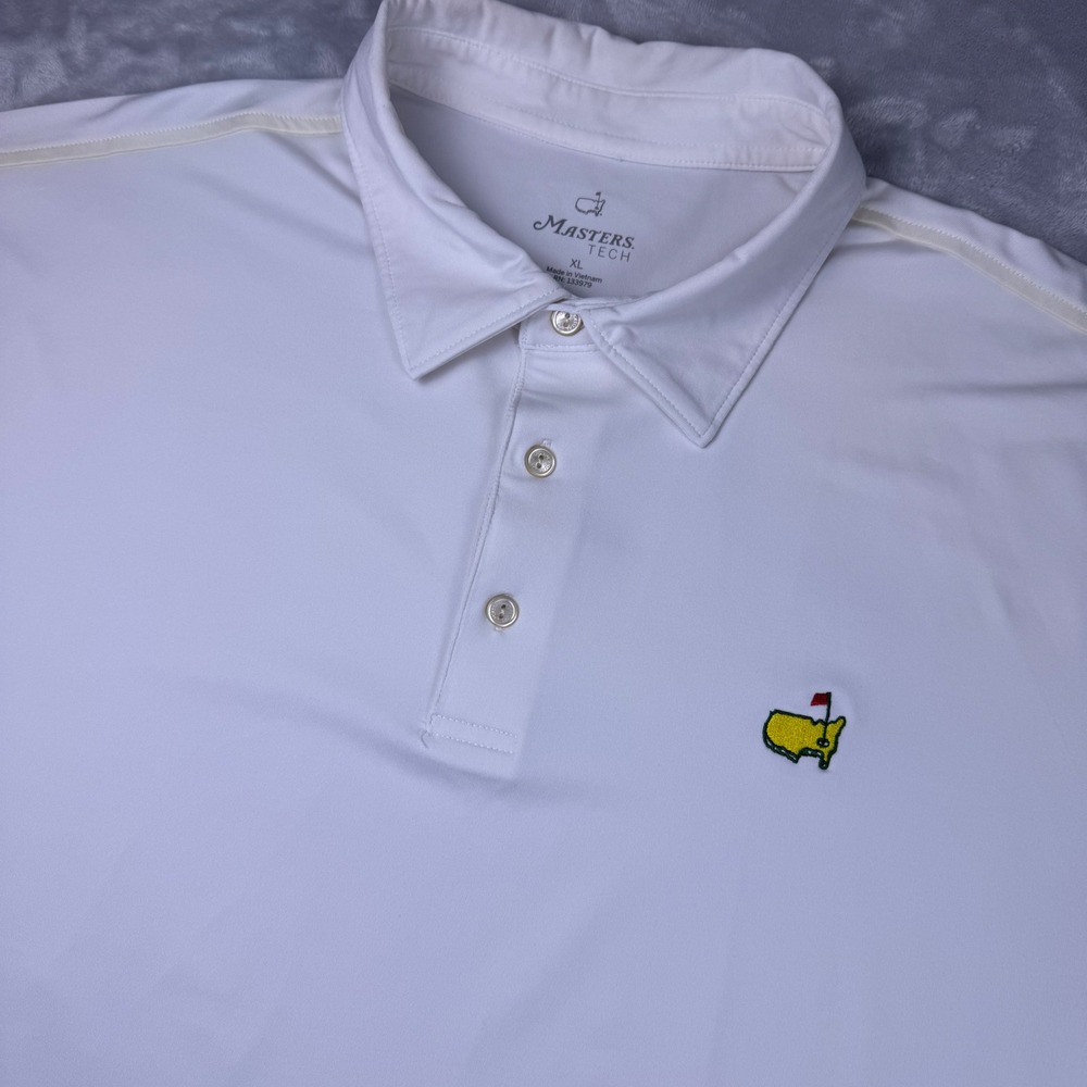 Masters Tech Masters Cream Performance Golf Polo Shirt Mens XL